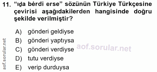 Soru 11