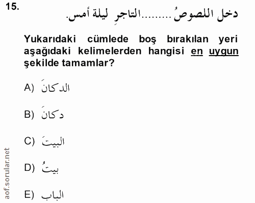 Soru 15