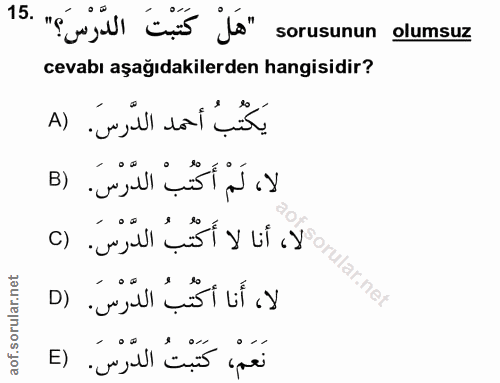 Soru 15
