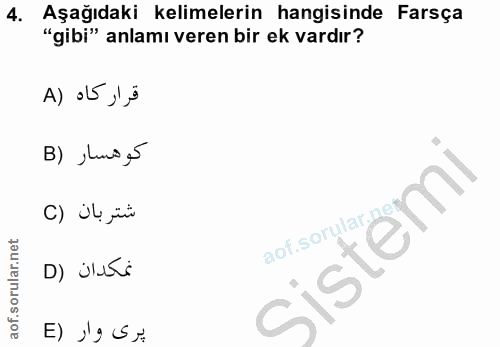 Soru 4