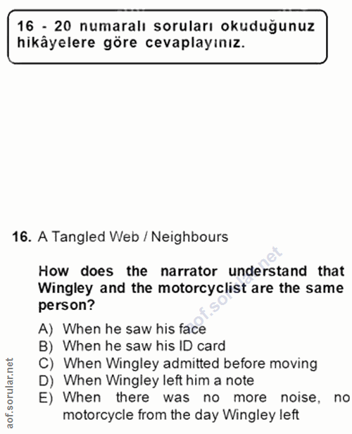 Soru 16