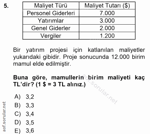 Soru 5
