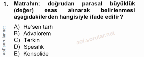 Soru 1