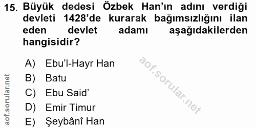 Soru 15