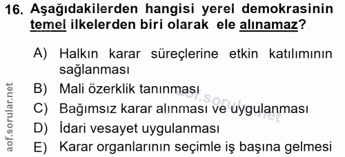 Soru 16