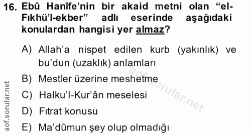 Soru 16