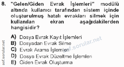 Soru 8