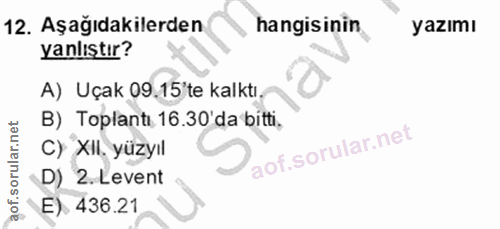 Soru 12