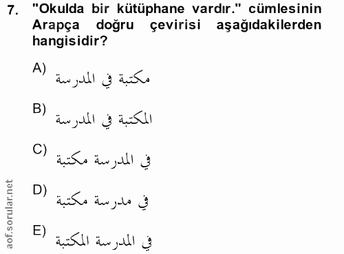 Soru 7