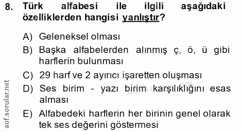 Soru 8