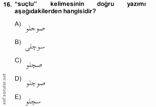 Soru 16