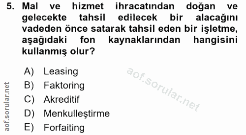 Soru 5