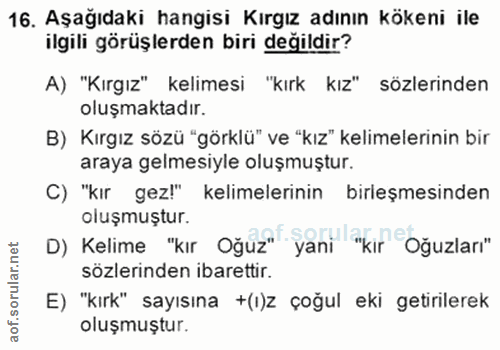Soru 16