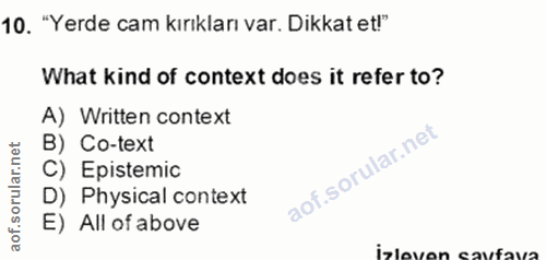 Soru 10