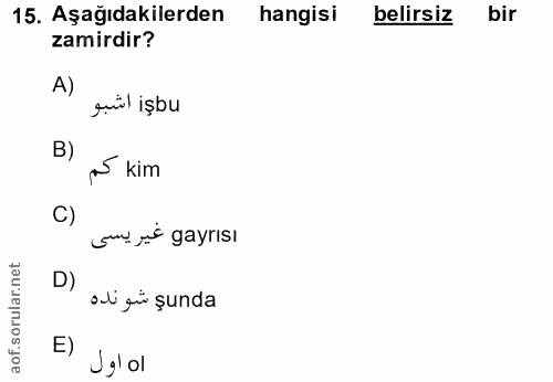 Soru 15
