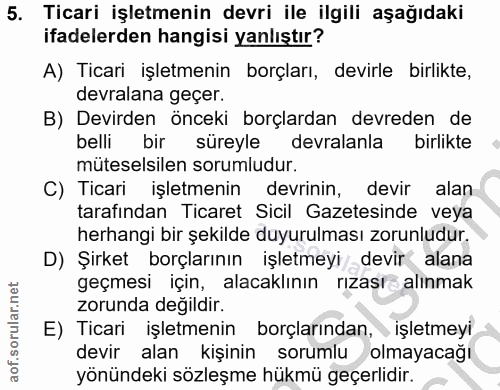Soru 5