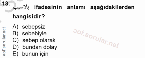 Soru 13