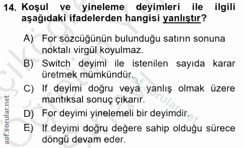 Soru 14