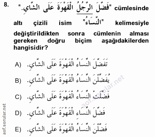 Soru 8