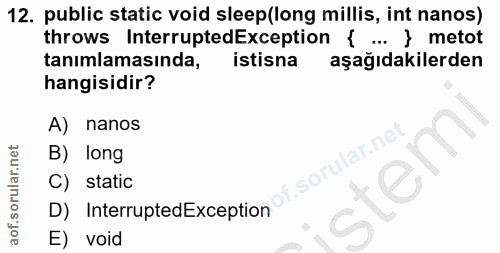 Soru 12