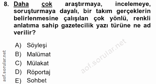 Soru 8