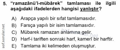 Soru 5