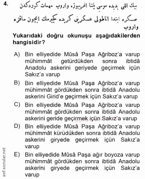 Soru 4