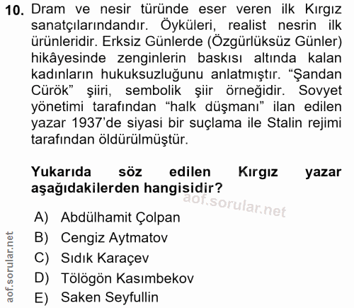 Soru 10