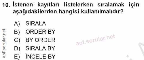 Soru 10