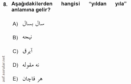 Soru 8