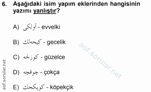 Soru 6