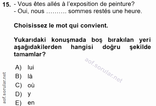 Soru 15