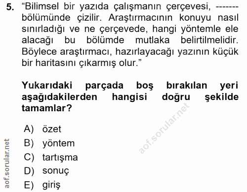Soru 5