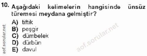 Soru 10