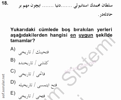 Soru 18