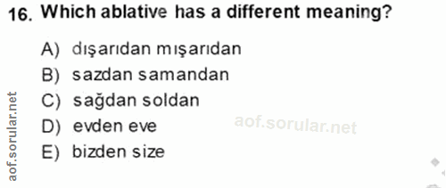 Soru 16