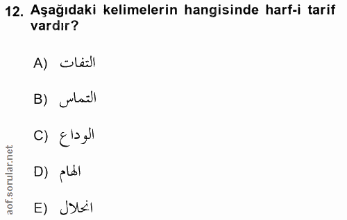 Soru 12