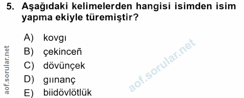 Soru 5