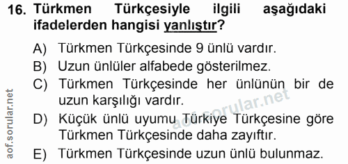 Soru 16