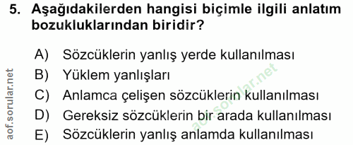 Soru 5