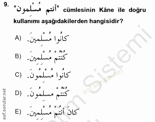 Soru 9