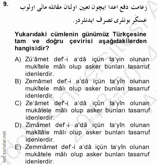 Soru 9