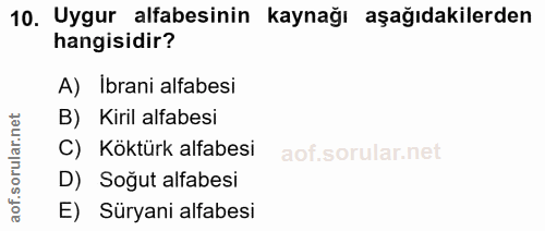 Soru 10