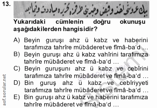 Soru 13