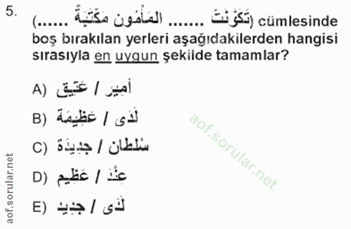 Soru 5