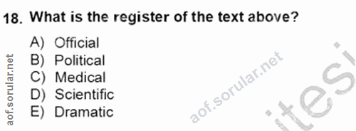 Soru 18