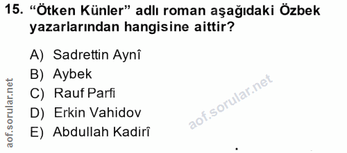 Soru 15