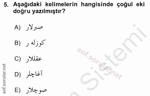 Soru 5