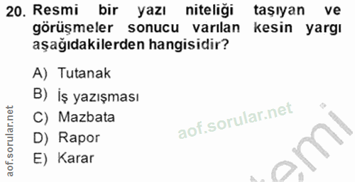 Soru 20