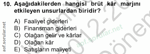 Soru 10